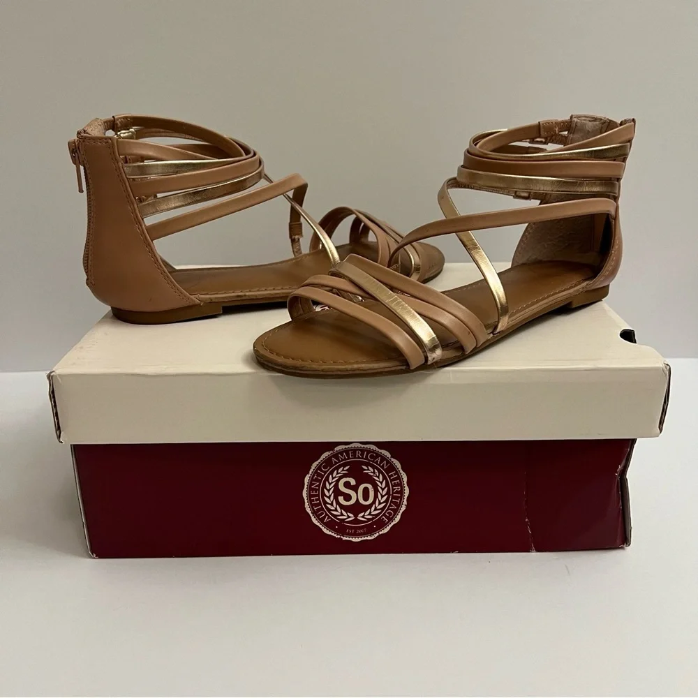 3 Pairs of Gladiator Sandals Size 6.5 Bundle - Picture 5 of 16